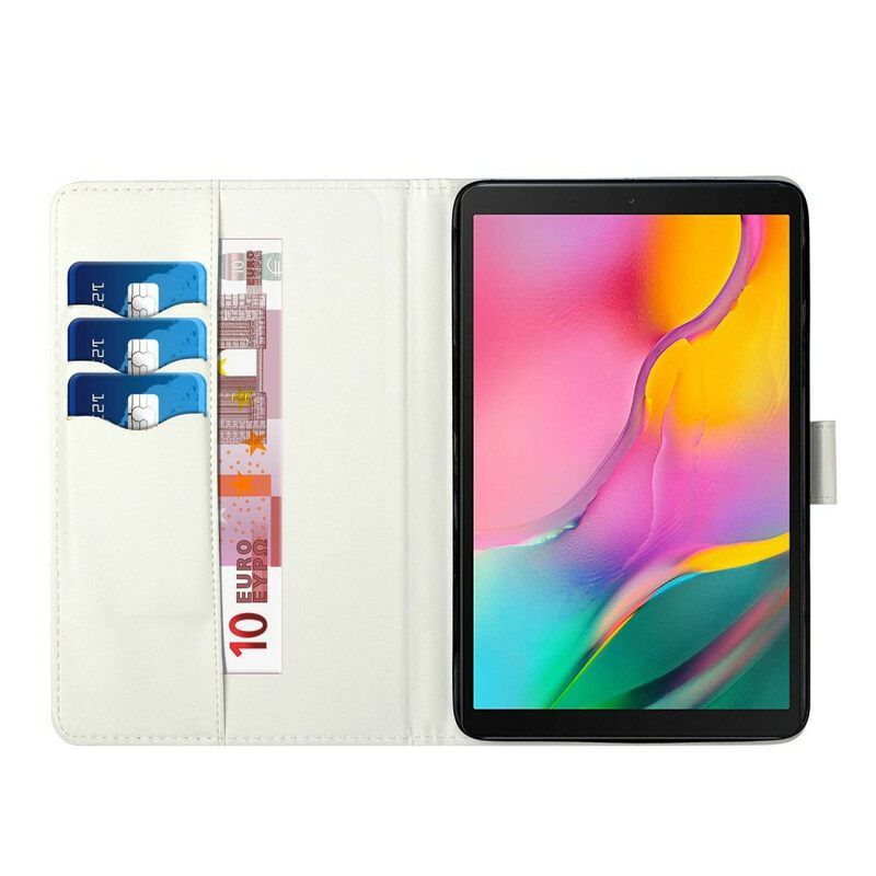 Θήκη Flip Samsung Galaxy Tab S8 Plus / Tab S7 Plus Αλυσοδεμένη Καρδιά